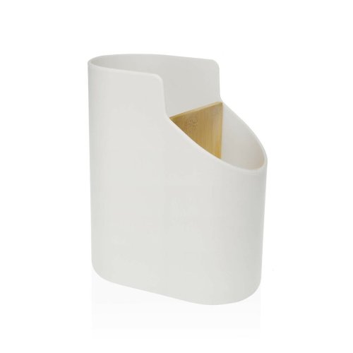 Kruka fr kksredskap Versa Bambu ABS 8,5 x 17,6 x 15 cm Vit