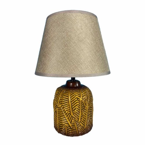 Bordslampa Versa Hosto Gul Keramik Textil (22,5 x 33 x 12,5 cm)