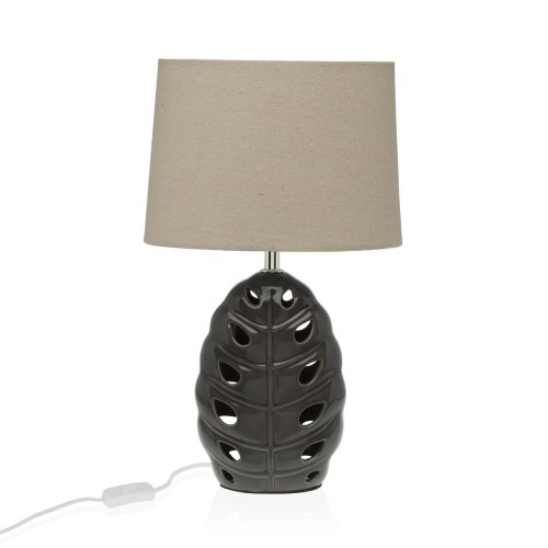 Bordslampa Versa Silvrig Keramik 13 x 33 x 25 cm