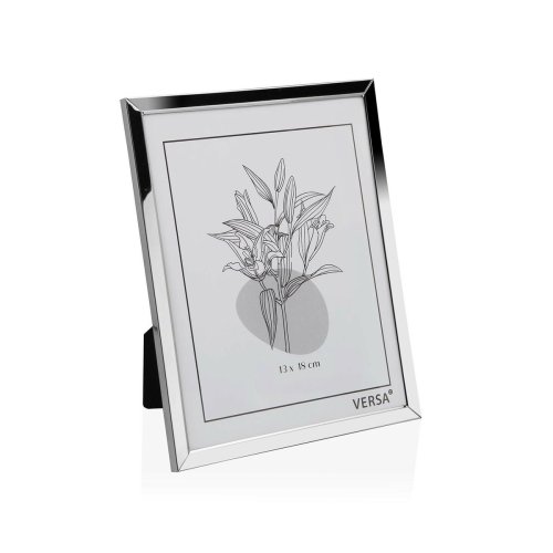 Fotoramar Versa Silvrig Metall Minimalistisk 1 x 18,5 x 13,5 cm