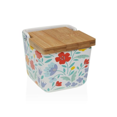 Saltkar med lock Versa Keramik Virgok 8,8 x 8,5 x 8,8 cm