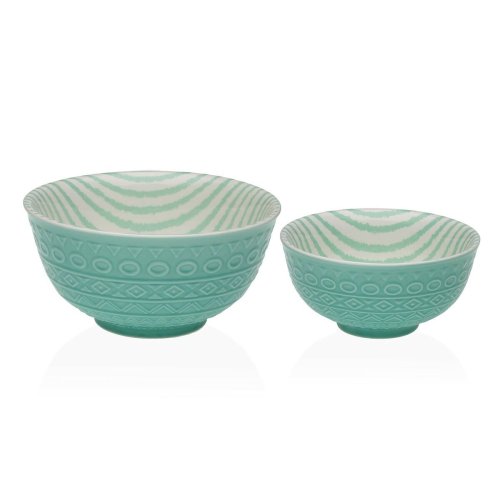 Snacksskl Versa Turkos Keramik Porslin 12,3 x 5,8 x 12,3 cm