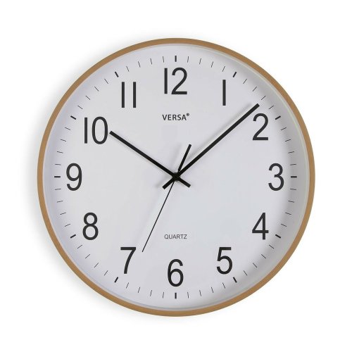 Vggklocka Versa Plast Kvarts Tr MDF 5,5 x 40,5 x 40,5 cm