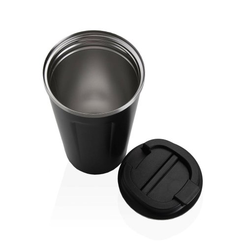 Glas med lock Versa Svart Stl polypropen 510 ml