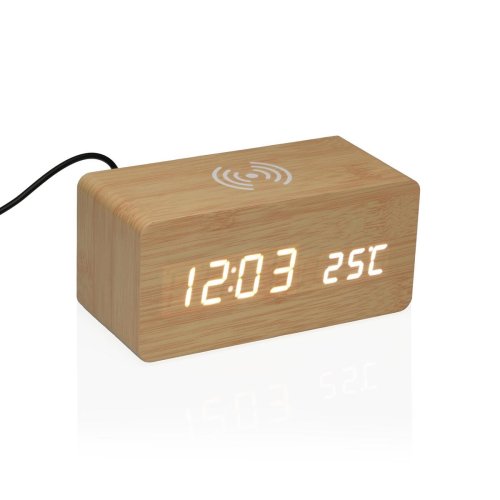 Vckarklocka Versa Tr MDF Minimalistisk 7 x 7 x 15 cm