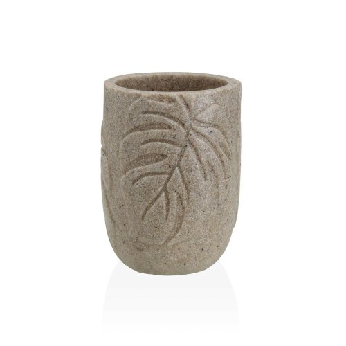 Tandborsthllare Versa Palm Krm Harts 7 x 9 x 7 cm