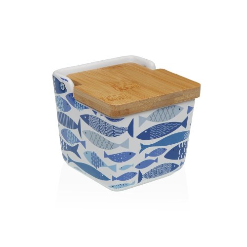 Saltkar med lock Versa AQUA 2 Keramik 8,8 x 8,5 x 8,8 cm