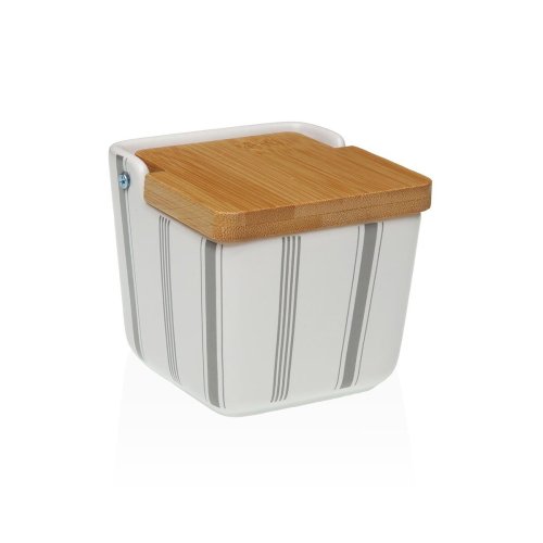 Saltkar med lock Versa G-LINES Keramik 8,8 x 8,5 x 8,8 cm