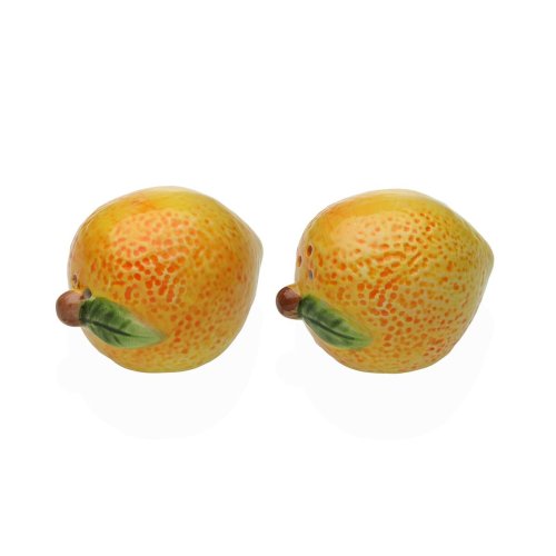 Saltkar och pepparkar Versa Keramik Dolomite Citron 5,2 X 7,2 X