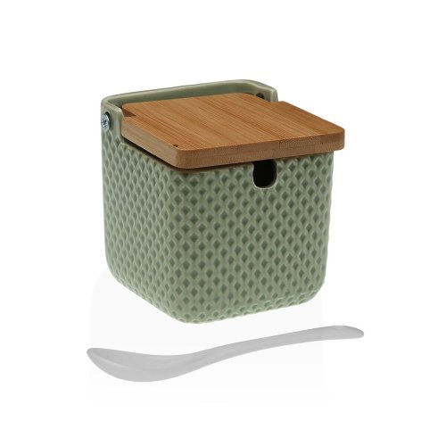 Sockerstrare Versa Grn Keramik Bambu Dolomite 8,3 x 8,3 x 8,3
