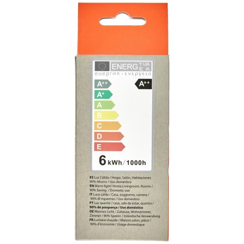 Sfrisk LED-lampa Silver Electronics 1980627 E27 6W 3000K A++ (V