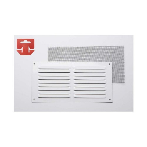 Galler Fepre Myggnt Lackad Aluminium Vit (30 x 15 cm)