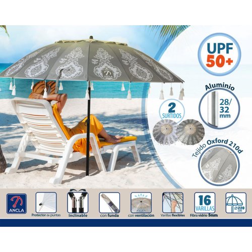 Parasoll  220 cm SPF50+ Orientalisk