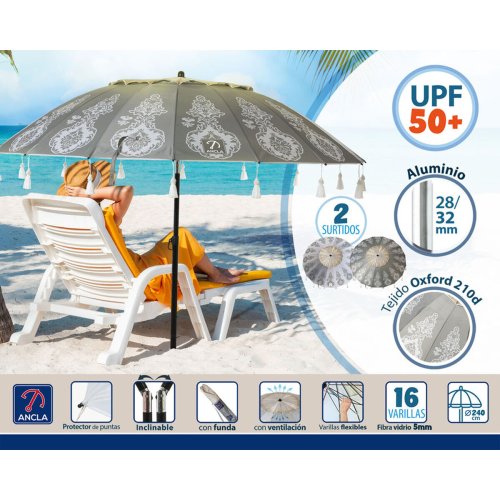 Parasoll  240 cm SPF50+ Orientalisk