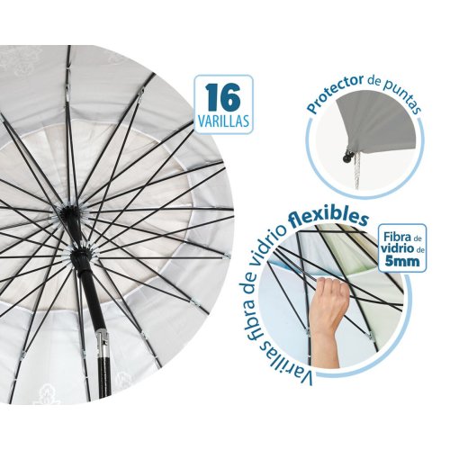 Parasoll Gr  220 cm SPF50+ Boho