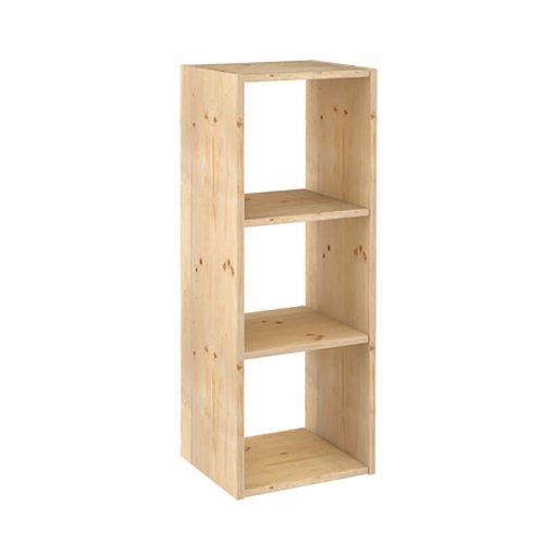 Bokhylla Astigarraga Dinamic 3 Naturell Tr 107 x 36,2 x 34 cm K