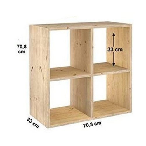 Hyllor Astigarraga 2x2 Dinamic Furu (70,8 x 70,8 x 33 cm)