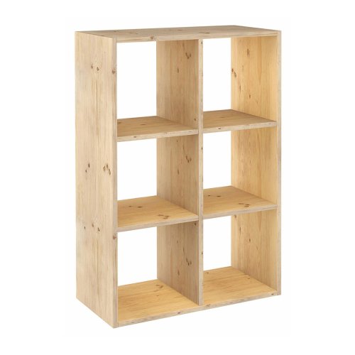 Bokhylla Astigarraga Dinamic 6 Brun Naturell Furu 70,8 x 33 x 10