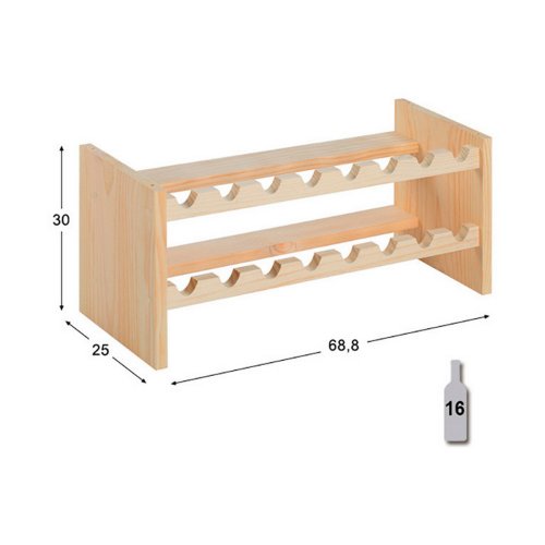 Flaskstll Astigarraga Merlot Brun Furu (68,8 x 25 x 30 cm)