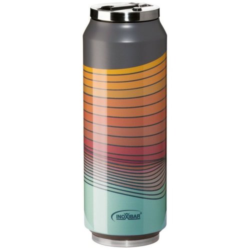 Resetermosflaska Inoxibar 61267 RED WAVES Rd 700 ml