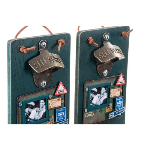 Kapsylppnare DKD Home Decor Self Serve Tr Metall (2 pcs) (26 x