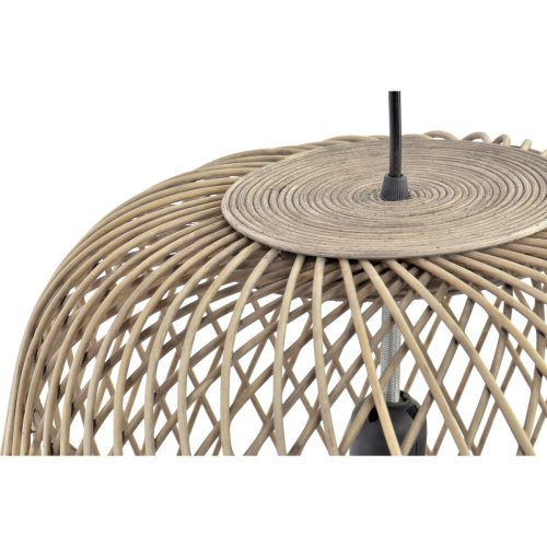 Taklampa DKD Home Decor Ljusbrun Rattan (44 x 44 x 41 cm)