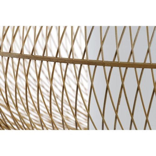 Taklampa DKD Home Decor Vit Naturell Bambu 40 W 83 x 83 x 40 cm
