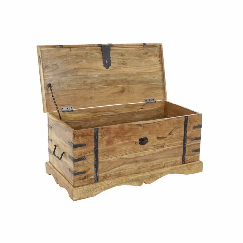 Kista DKD Home Decor Naturell Kolonial Akaciatr 90 x 40 x 40 cm