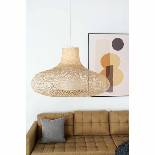 Taklampa DKD Home Decor Bambu 60 W (75 x 75 x 48 cm)