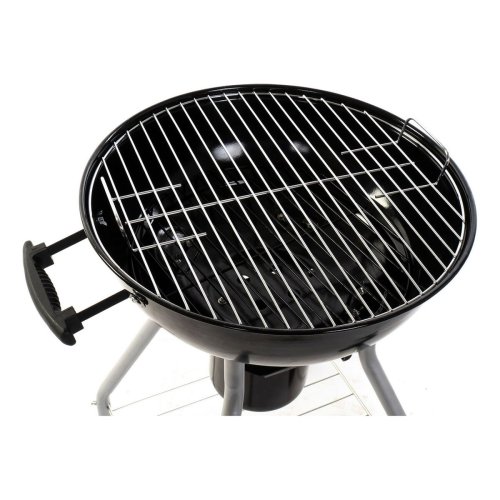 Kolgrill med lock och hjul DKD Home Decor Svart Metall Plast Rek