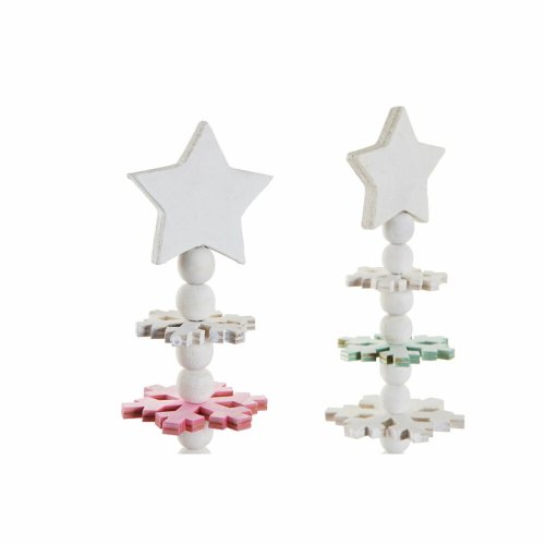 Julgran DKD Home Decor Tr MDF (2 pcs) (14 x 14 x 51 cm)