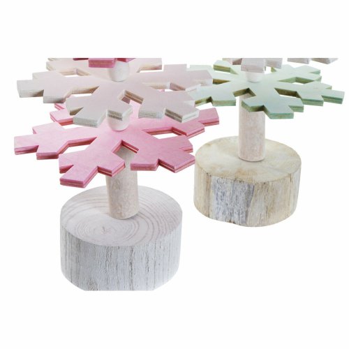 Julgran DKD Home Decor Tr MDF (2 pcs) (14 x 14 x 51 cm)