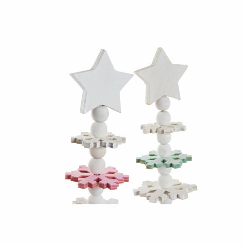 Julgran DKD Home Decor Tr MDF (2 pcs) (11 x 11 x 41 cm)