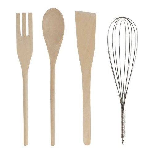 Kruka fr kksredskap DKD Home Decor Rostfritt stl Furu Dolomit