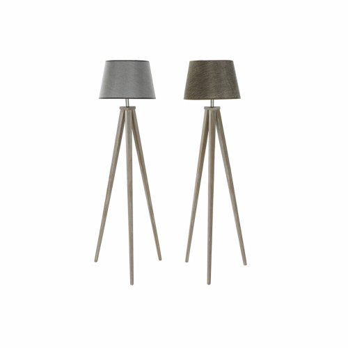 Golvlampa DKD Home Decor 40 x 40 x 154 cm Naturell Gr Brun 250