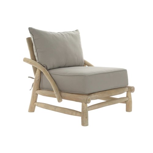 Trdgrdssoffa DKD Home Decor Naturell Ljusgr 82 x 80 x 73 cm