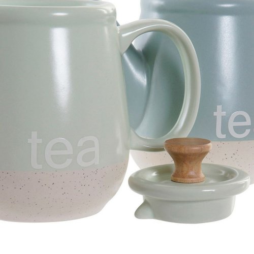 Tekanna DKD Home Decor 8424001793235 Bl Grn Stengods 1 L 22,5