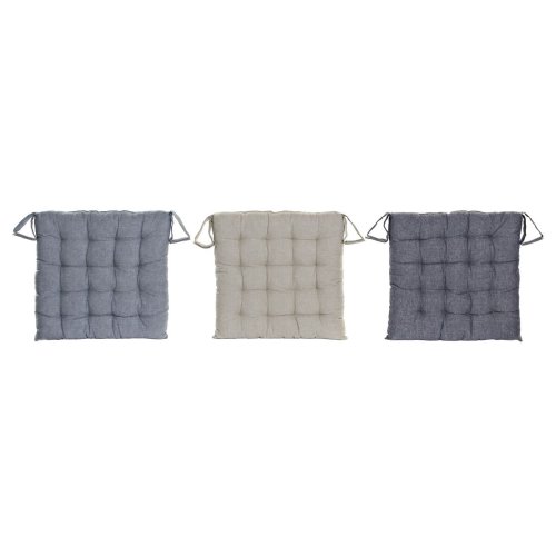 Stolsdyna DKD Home Decor Beige Bl Polyester Bomull Aluminium Ma