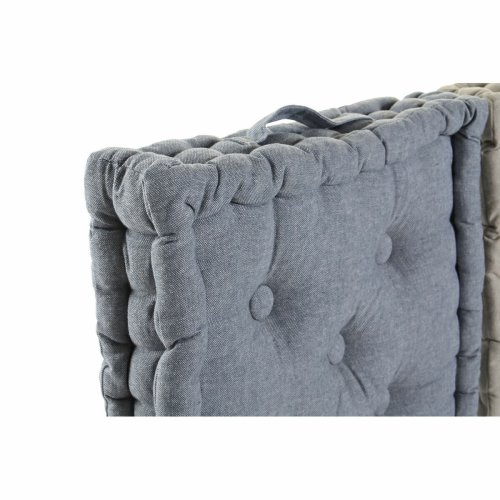 Kudde DKD Home Decor Golv Bl Gr Bomull Marinbl (3 pcs) (38 x