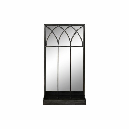 Spegel med monteringsfste DKD Home Decor Svart Metall Speglar 4