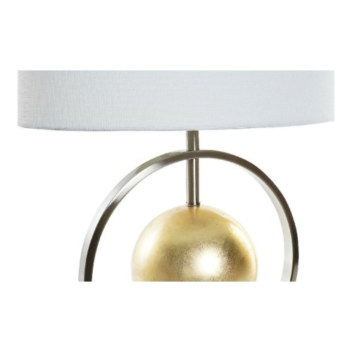 Bordslampa DKD Home Decor 8424001806843 Vit Gyllene Silvrig Meta