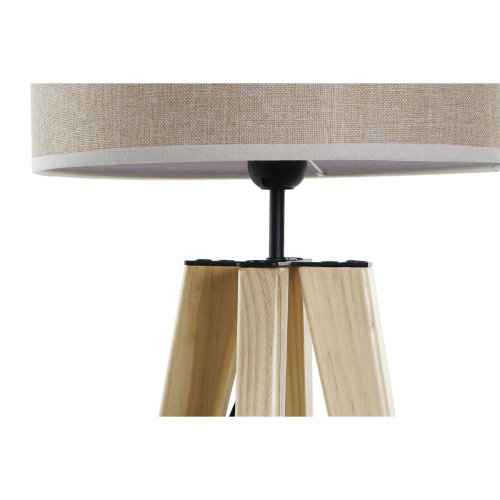 Bordslampa DKD Home Decor Beige Tr Brun 220 V 50 W 30 x 30 x 69