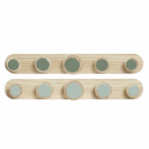 Vggmonterad rockhngare DKD Home Decor Plast Tr MDF Tropiskt 4