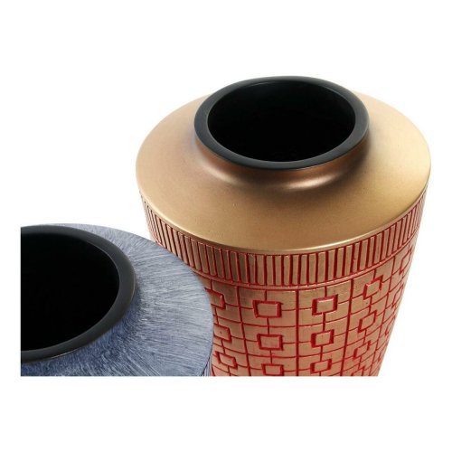 Vas DKD Home Decor 8424001822065 Bl Rd Harts Gyllene Orientali