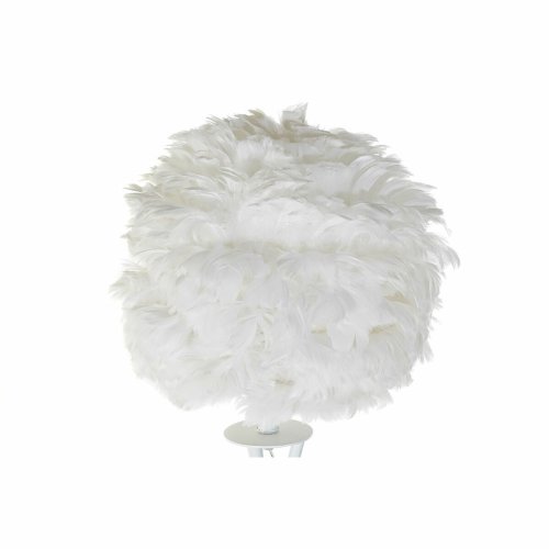 Golvlampa DKD Home Decor Metall Vit Fjder (40 x 40 x 150 cm)
