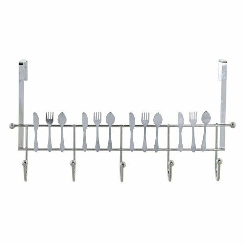 Drrhngare DKD Home Decor Silvrig Metall Plast 34 x 17 x 9 cm
