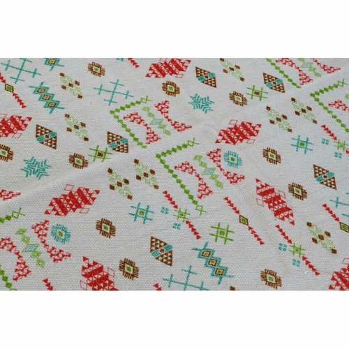 Matta DKD Home Decor 160 x 230 x 0,4 cm Polyester Vit Ikat Boho