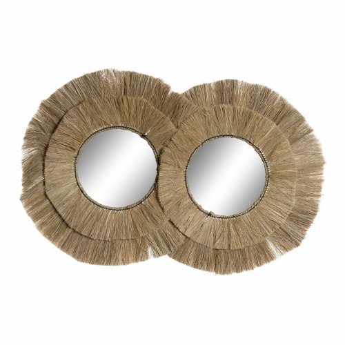 Vggspegel DKD Home Decor Naturell Bali 117 x 6 x 77 cm