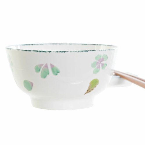 Sushiset DKD Home Decor 25 x 25 x 6,5 cm Porslin Tr� Vit Gr�n Or