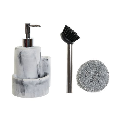 Diskmedelspump 2-i-1 DKD Home Decor Harts Rostfritt stl 12,6 x